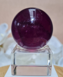 Fluoriet Paars Edelsteen Bol - 4,4cm