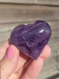 Amethist Edelsteen Hart div. soorten