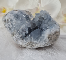 Celestien  Edelsteen Cluster Geode - 8cm - Blauw