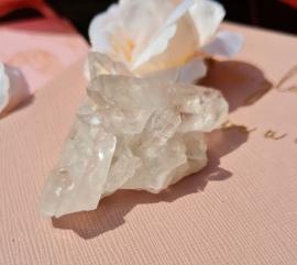 Bergkristal Cluster - Brazilië - Extra - no.10 - 6,5 cm