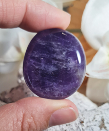 Amethist Platte Steen 3,5 cm no.6 Edelsteen
