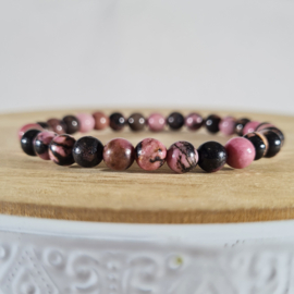 Edelsteen Armband Rhodoniet Kogelarmband 6 mm