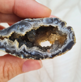 Agaat Geode Druzy Brazilië no.10 - 6 cm