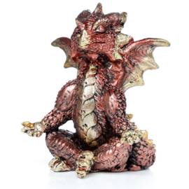 Beeld Draak Verlichting Elements Yoga rood 10 cm