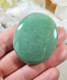 Aventurijn Groen Platte Steen no.4 - 4 cm Edelsteen