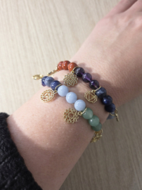 Edelsteen Armband Chakra stenen en bedels 8 mm