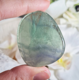 Fluoriet Platte Steen 4 cm no.1 Groen