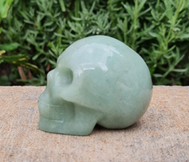 Schedel / Skull Groene Aventurijn Edelsteen - No.1