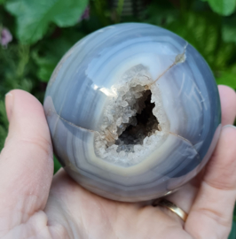 Agate Druzy Crystal Sphere Blue - 6,9 cm