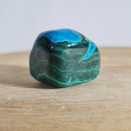 Chrysocolla Malachiet Trommelsteen no.1 - 2 cm