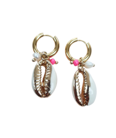 Oorbellen Schelp goud - Stainless Steel no.2