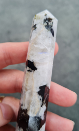 Regenboog maansteen - Obelisk - no.3 - 9,5 cm