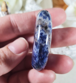 Sodaliet Platte Steen 4 cm no.5 Edelsteen Blauw