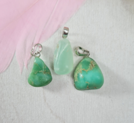 Edelsteen Hanger Chrysopraas