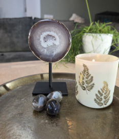 Agaat Edelsteen Geode op standaard