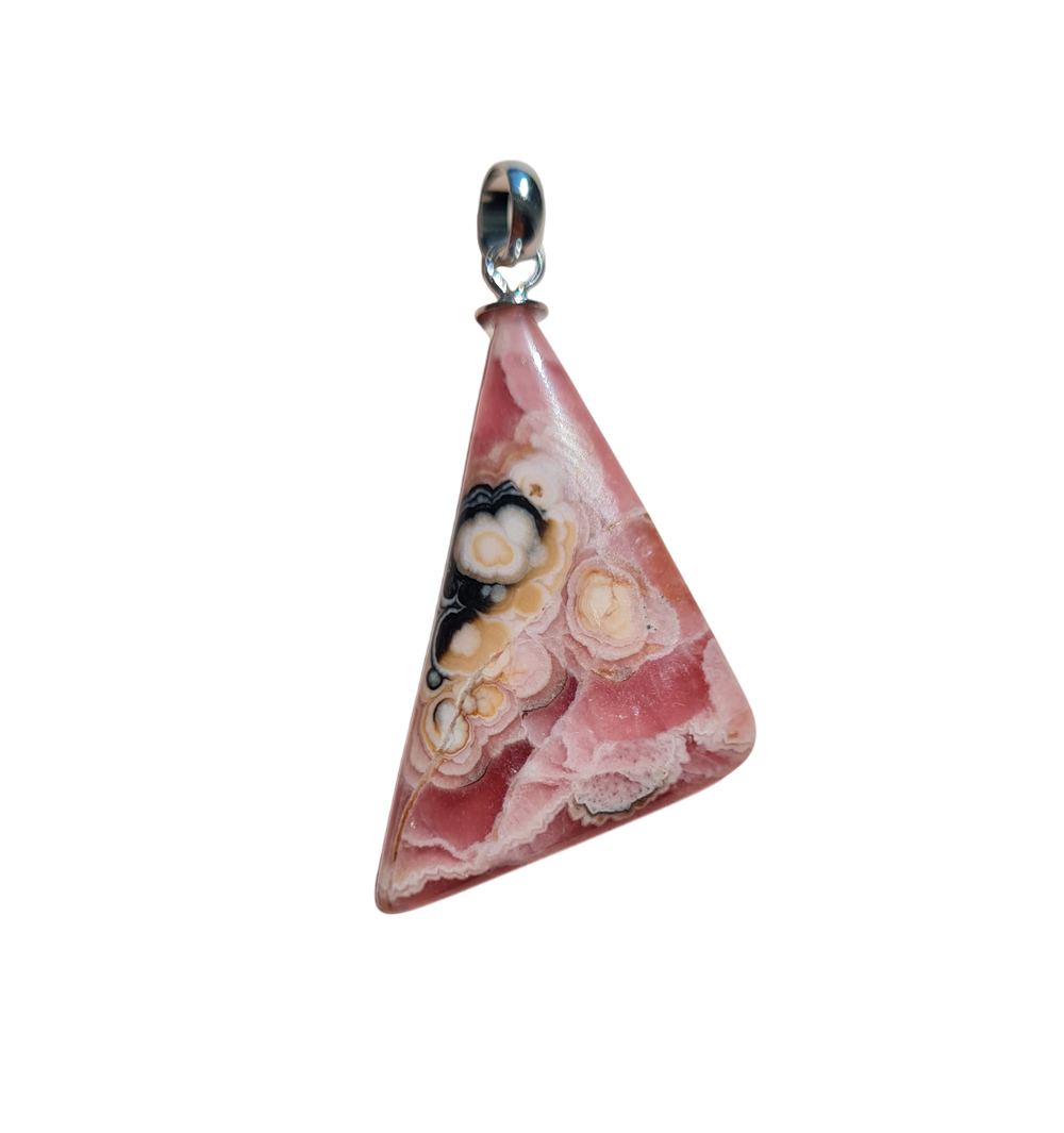 Rhodochrosiet Edelsteen Hanger 925 Zilver no.2