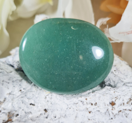 Aventurijn Groen Platte Steen no.3 - 4 cm Edelsteen