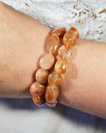 Edelsteen Armband Zonnesteen Trommelsteen 10-12 mm