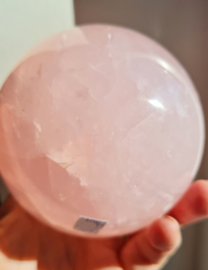 Rozenkwarts - Edelsteen bol - no.1 - 8,5 cm