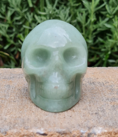 Schedel / Skull Groene Aventurijn Edelsteen - No.1