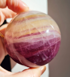 Fluoriet Regenboog Edelsteen Bol no.9