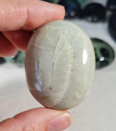 Groene Maansteen Edelsteen Palmsteen - no.05 - 4,5 cm