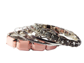 Armbandenset Roze