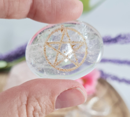 Wicca Symboolstenen Bergkristal - set van 6 stuks