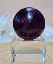 Fluoriet Paars Edelsteen Bol - 4 cm