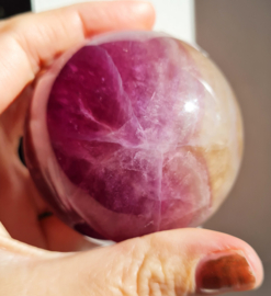 Fluoriet Regenboog Edelsteen Bol no.9