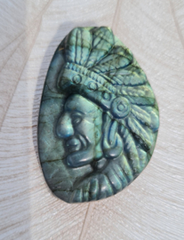 Indiaan Labradoriet 4 cm Carving