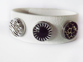 Armband - Clicks - Offwhite - Zebra