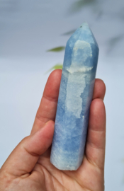 Blauwe Calciet Punt no.3 - 11,5 cm