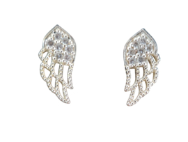 Oorbellen - Vleugels - 925 Sterling Zilver - met zirconia