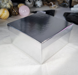 Cadeaudoos Zilver Vierkant 14,5 cm