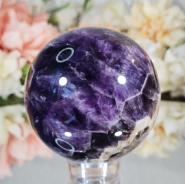 Chevron Amethist Edelsteen Bol no.1 - 7 cm