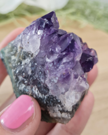 Amethist Edelsteen Cluster - no.22 - Uruguay - extra kwaliteit - 7 cm