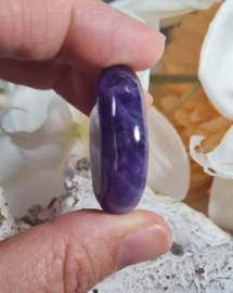 Amethist Platte Steen 3,5 cm no.6 Edelsteen