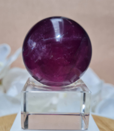 Fluoriet Paars Edelsteen Bol - 4,4cm