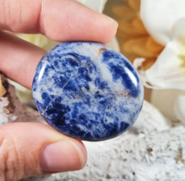 Sodaliet Platte Steen 4 cm no.8 Edelsteen Blauw