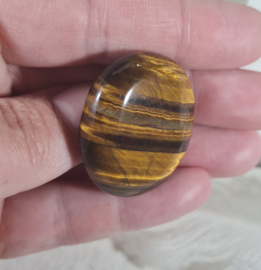 Tijgeroog Platte Steen no.8 - 3,5 cm Edelsteen