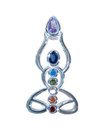 Hanger Chakra Meditatie Zilver
