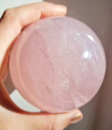 Rozenkwarts - Edelsteen bol - no.3 - 8 cm