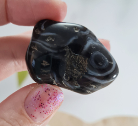 Agaat Geodine - trommelsteen - no.6 - 4 cm