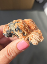 Bariet met Cerussiet Edelsteen Cluster - 5cm - Marokko