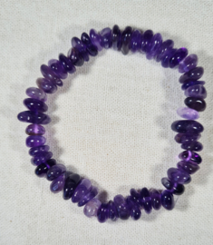 Edelsteen Armband Amethist Ronde Splitstenen
