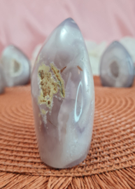 Agaat Edelsteen Druzy Vlam 8cm Brazilië