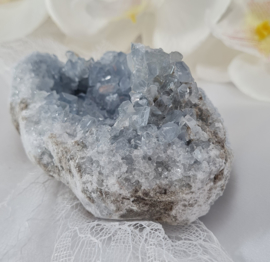 Celestien Geode Edelsteen - 9cm - Blauw