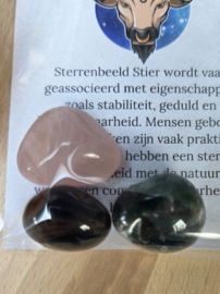Stier Sterrenbeeld Trommelstenen Cadeau set