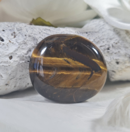 Tijgeroog Platte Steen no.5 - 4 cm Edelsteen
